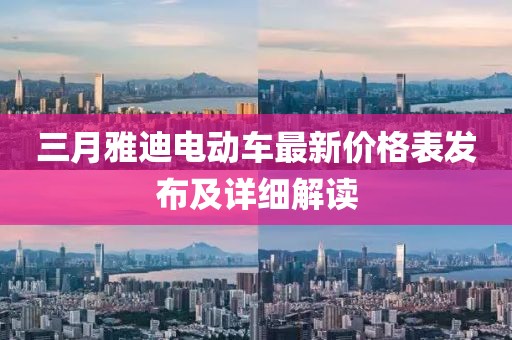 三月雅迪電動車最新價格表發(fā)布及詳細解讀