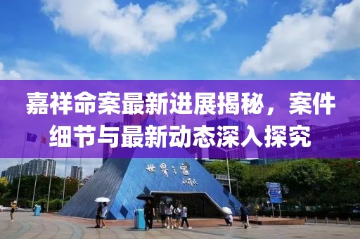 嘉祥命案最新進展揭秘，案件細節(jié)與最新動態(tài)深入探究