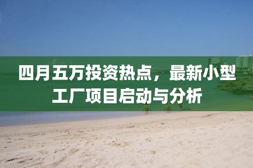 四月五萬投資熱點(diǎn)，最新小型工廠項目啟動與分析