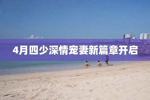 4月四少深情寵妻新篇章開啟