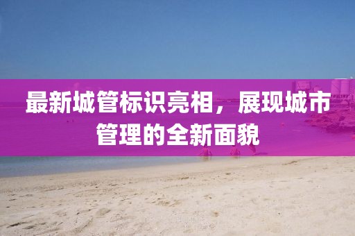 最新城管標(biāo)識亮相，展現(xiàn)城市管理的全新面貌