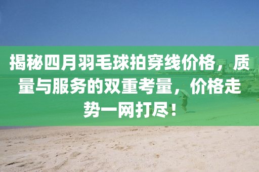 揭秘四月羽毛球拍穿線價格，質(zhì)量與服務(wù)的雙重考量，價格走勢一網(wǎng)打盡！
