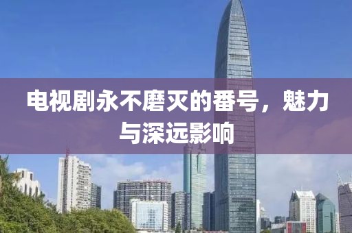 電視劇永不磨滅的番號，魅力與深遠影響