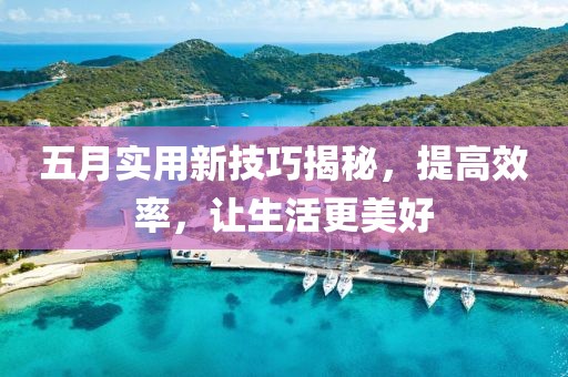 五月實用新技巧揭秘，提高效率，讓生活更美好