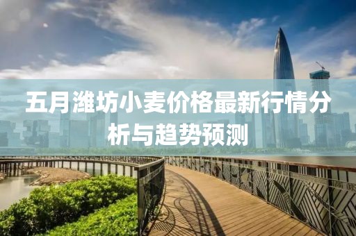 五月濰坊小麥價(jià)格最新行情分析與趨勢(shì)預(yù)測(cè)