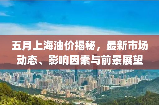 五月上海油價揭秘，最新市場動態(tài)、影響因素與前景展望