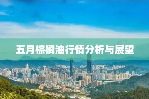 五月棕櫚油行情分析與展望