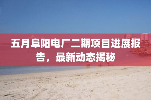 五月阜陽(yáng)電廠二期項(xiàng)目進(jìn)展報(bào)告，最新動(dòng)態(tài)揭秘