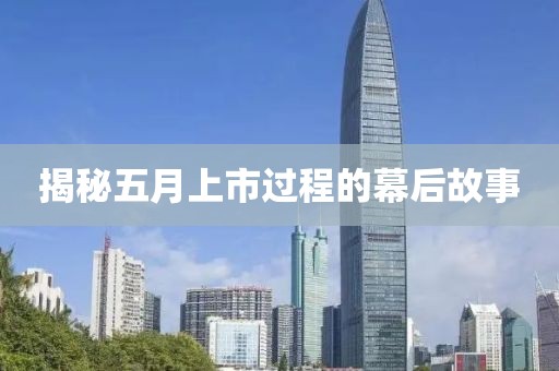 揭秘五月上市過程的幕后故事