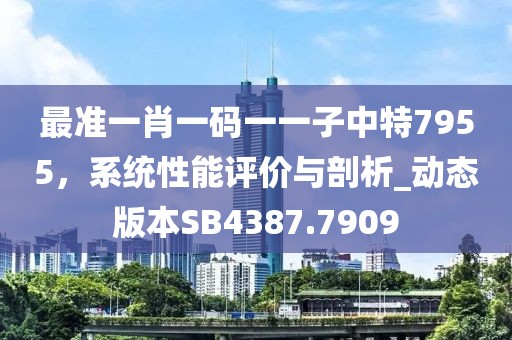 最準(zhǔn)一肖一碼一一子中特7955，系統(tǒng)性能評價與剖析_動態(tài)版本SB4387.7909