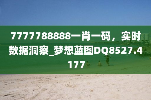 7777788888一肖一碼，實時數(shù)據(jù)洞察_夢想藍圖DQ8527.4177