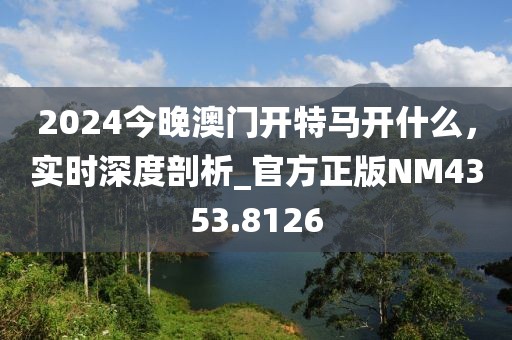 2024今晚澳門開特馬開什么，實時深度剖析_官方正版NM4353.8126