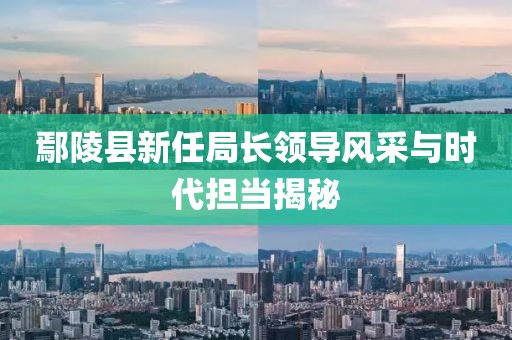 鄢陵縣新任局長(zhǎng)領(lǐng)導(dǎo)風(fēng)采與時(shí)代擔(dān)當(dāng)揭秘
