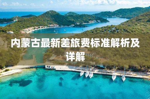 內(nèi)蒙古最新差旅費(fèi)標(biāo)準(zhǔn)解析及詳解