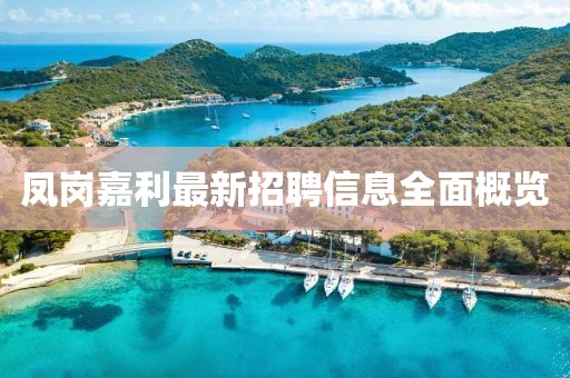 鳳崗嘉利最新招聘信息全面概覽
