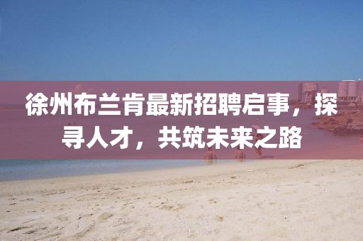 徐州布蘭肯最新招聘啟事，探尋人才，共筑未來之路