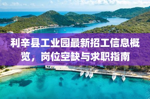 利辛縣工業(yè)園最新招工信息概覽，崗位空缺與求職指南