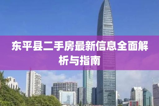 東平縣二手房最新信息全面解析與指南