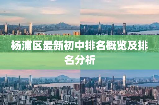 楊浦區(qū)最新初中排名概覽及排名分析